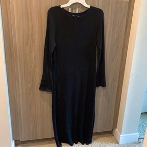 Black maternity sweater dress
